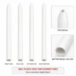 Plastic Body Housing for Pencil 1 – White Outer Shell Repair Part